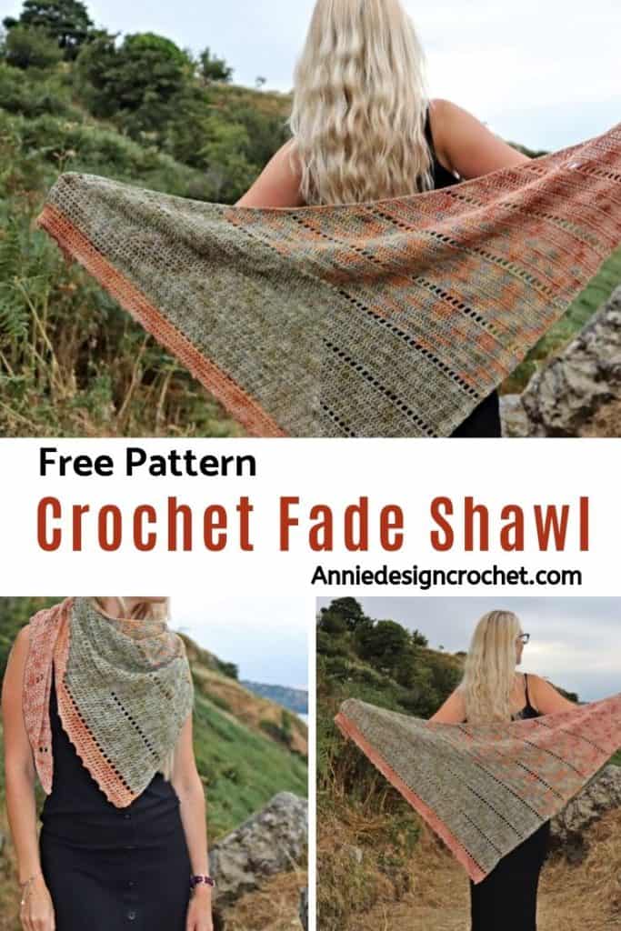 Crochet Fade Shawl Free Pattern