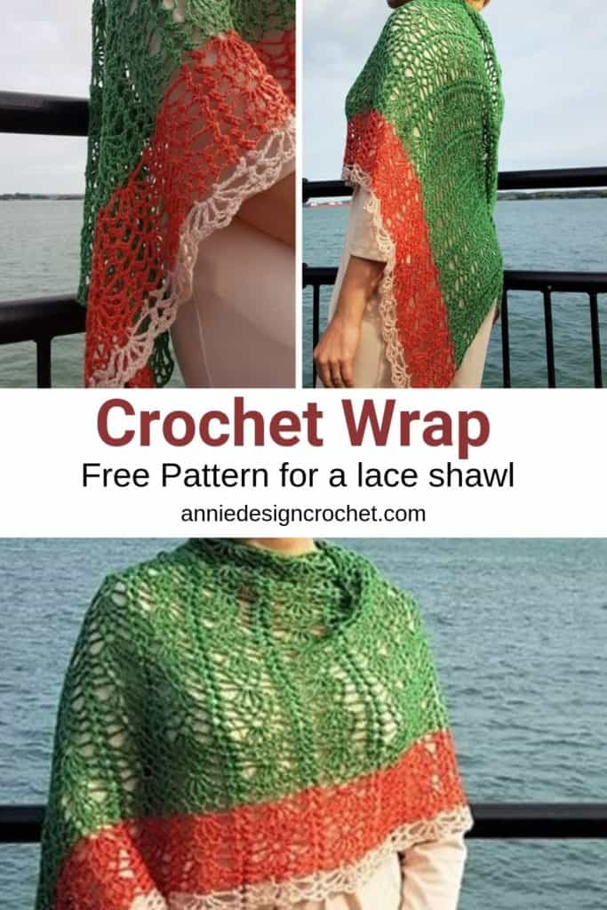 crochet lace wrap free pattern