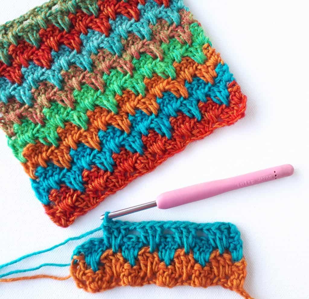 Granny Spike Stitch Crochet Tutorial - Annie Design Crochet