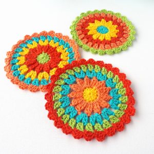 crochet coasters free pattern summer easy make