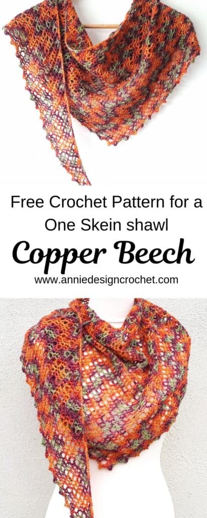 crochet shawl free pattern one skein