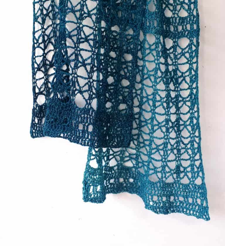 Rosaline - Free Crochet Pattern for an Easy Lacy Scarf - Annie Design ...