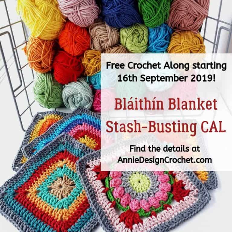 Bláithín Blanket CAL Announcement – Free Crochet Along for Scrap-Busting Blanket