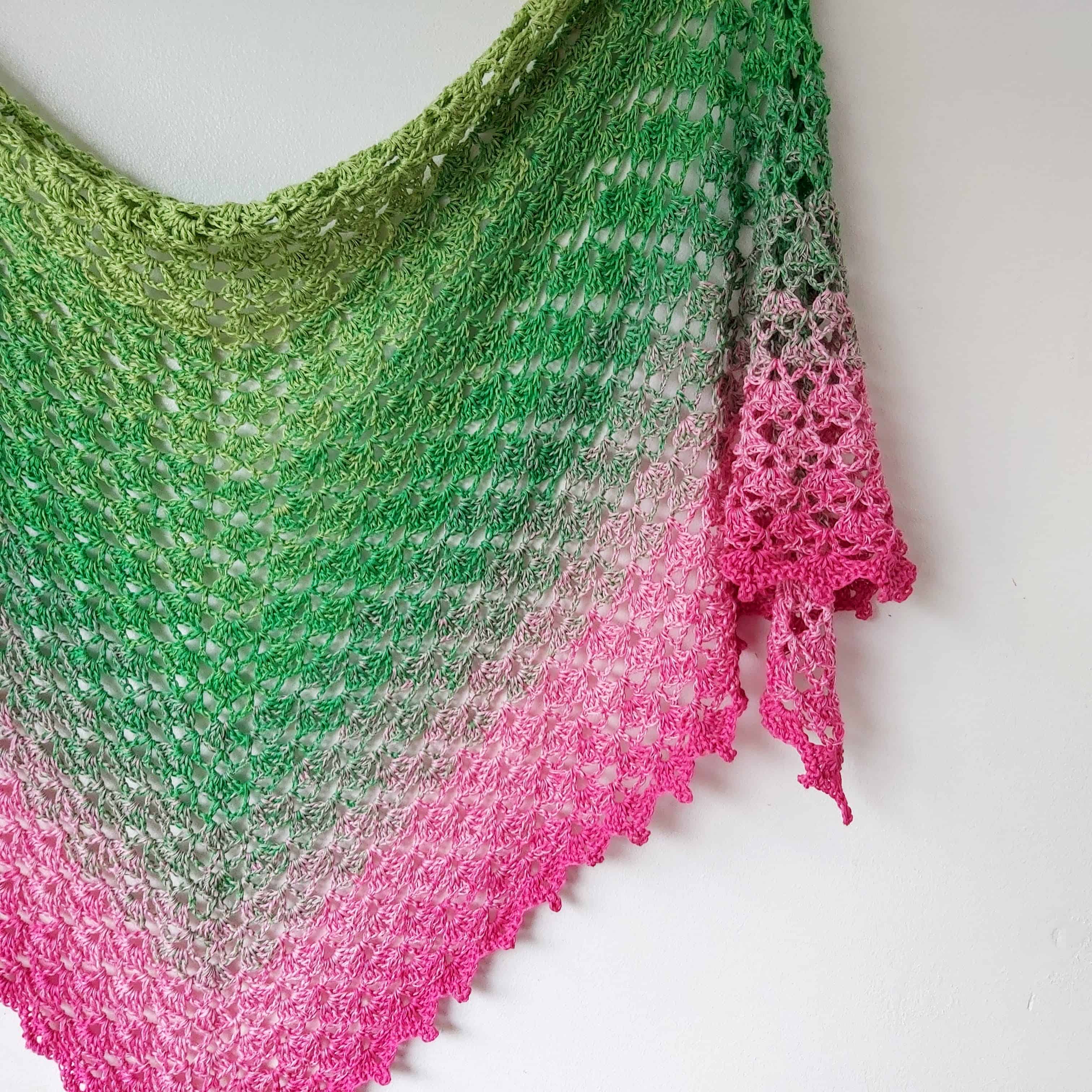 Fragrant - a lightweight crochet shawl pattern perfect for summer wear