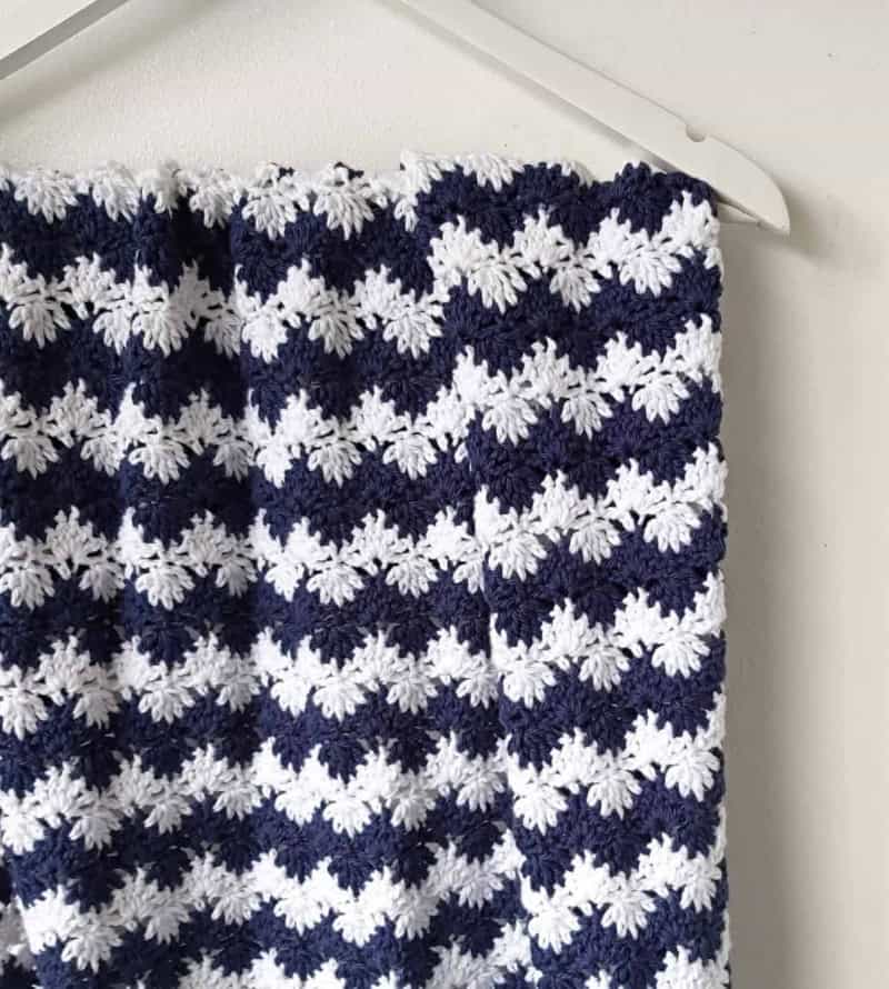 Crochet Nautical Baby Blanket - Free Pattern - Annie Design Crochet