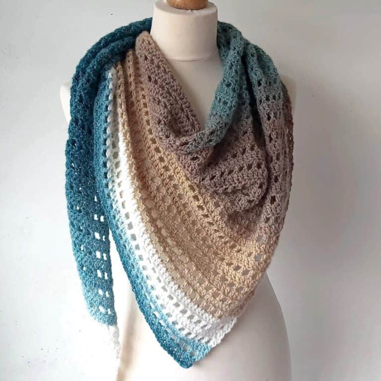 crochet cake yarn shawl pattern