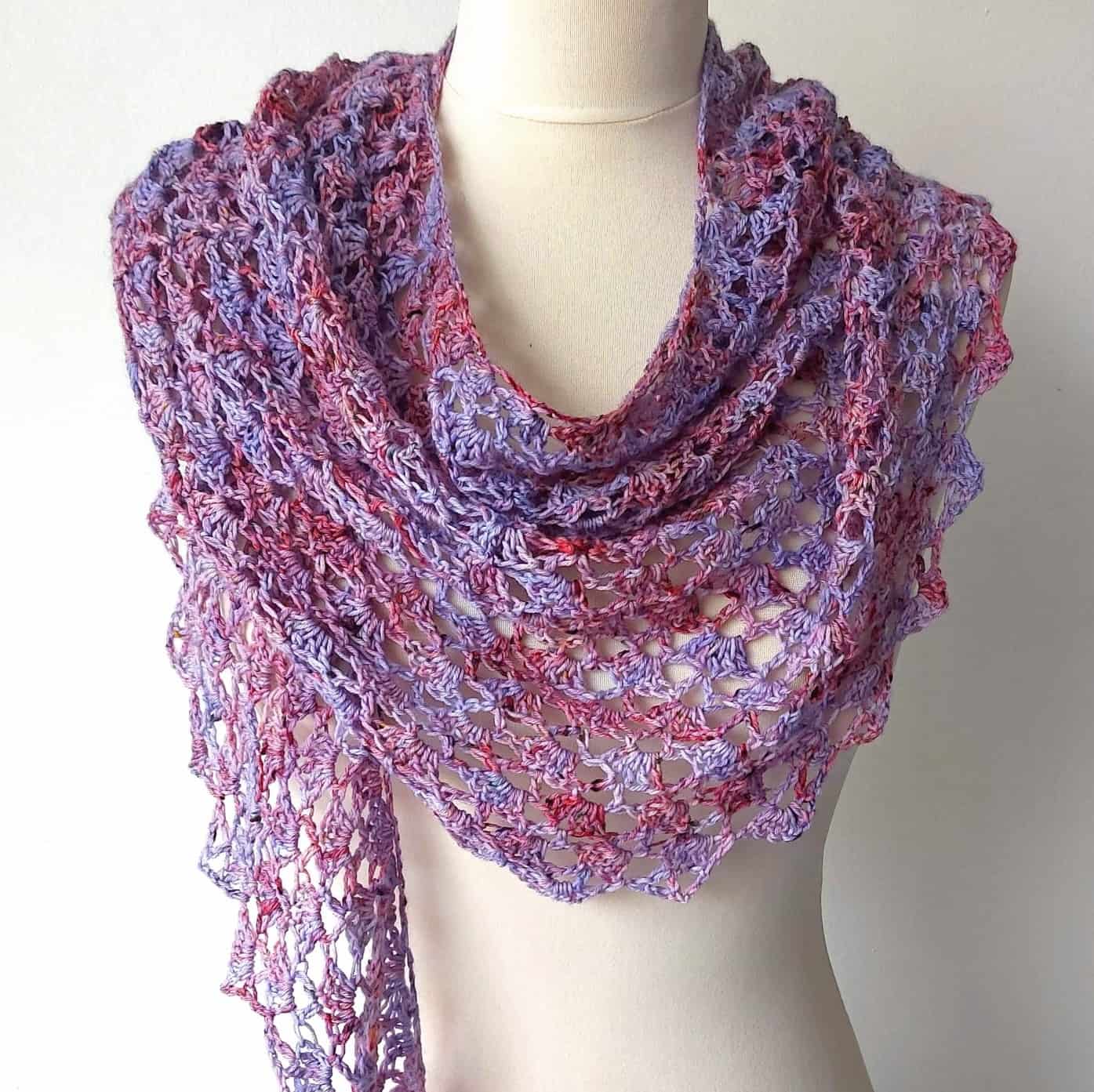 one skein crochet shawl