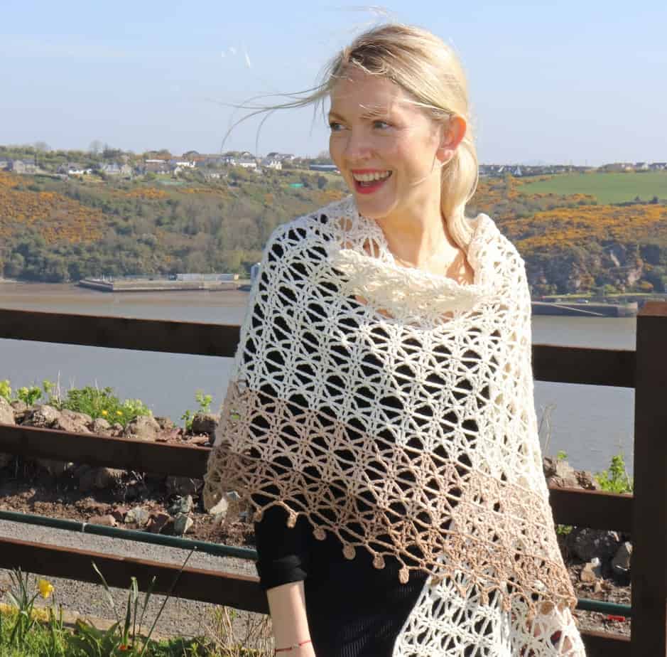 Delicate Crochet Shawl – Venetia Wrap