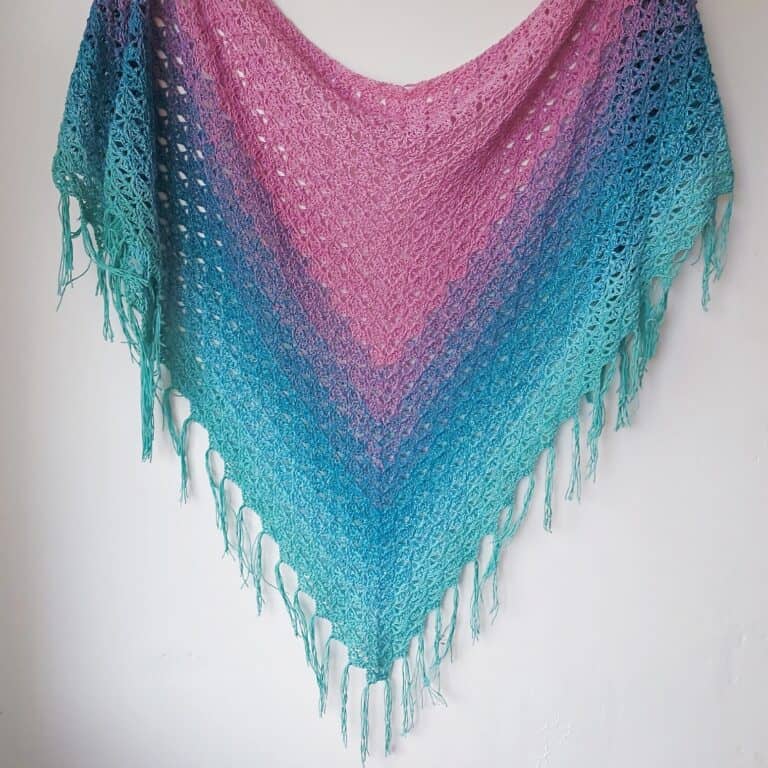Crochet Lace Triangle Shawl – Florentina