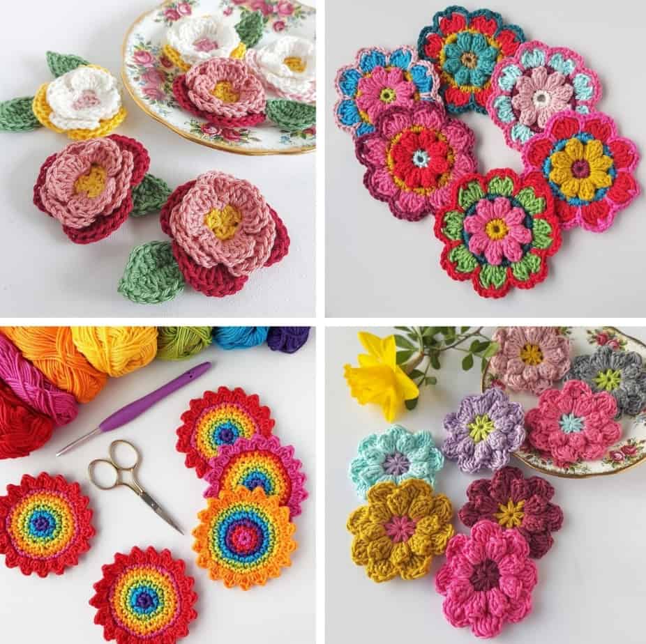 7 Free Crochet Flower Patterns