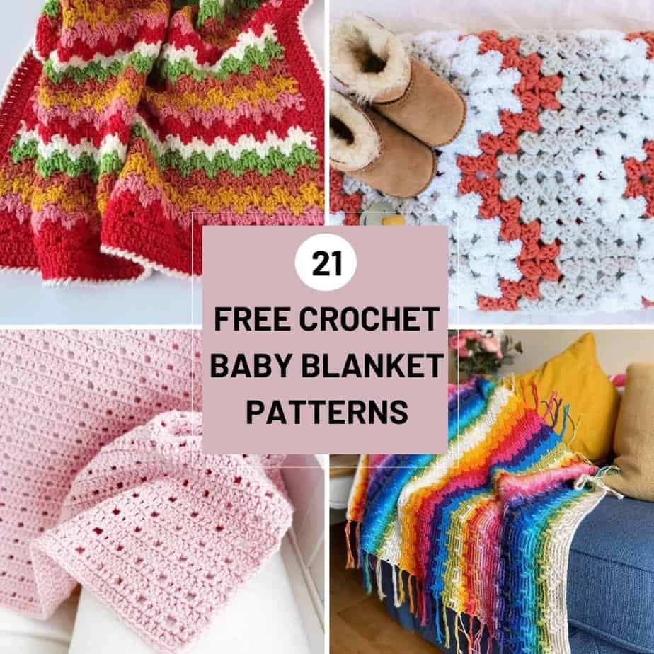 21 Easy Crochet Baby Blanket Patterns - Annie Design Crochet