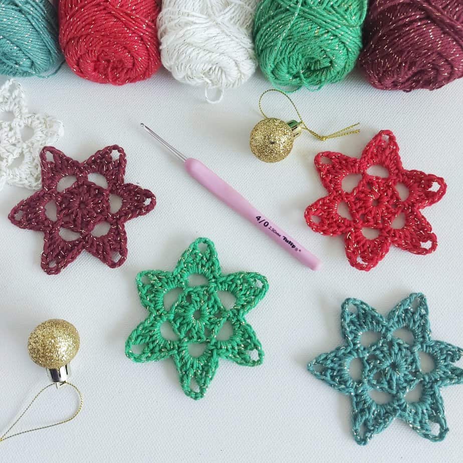 christmas crochet stars
