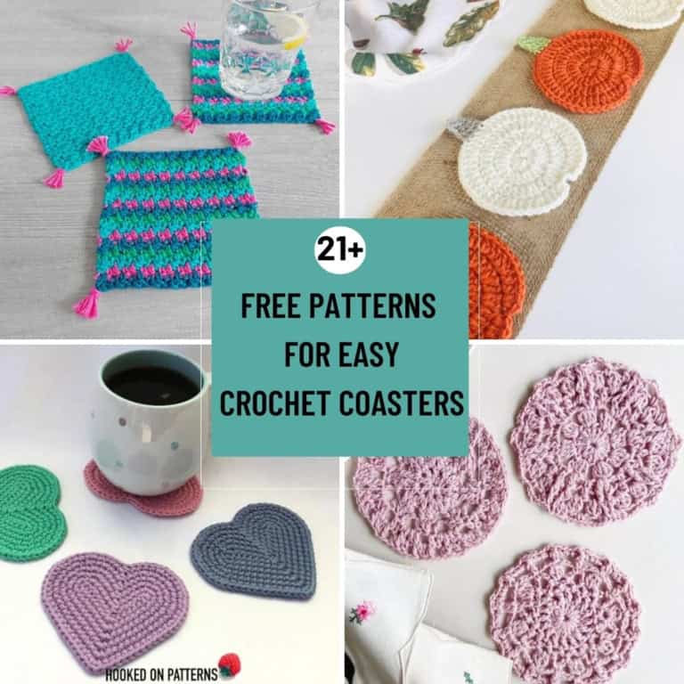 Best Free and Easy Patterns for Crochet Coasters - Annie Design Crochet