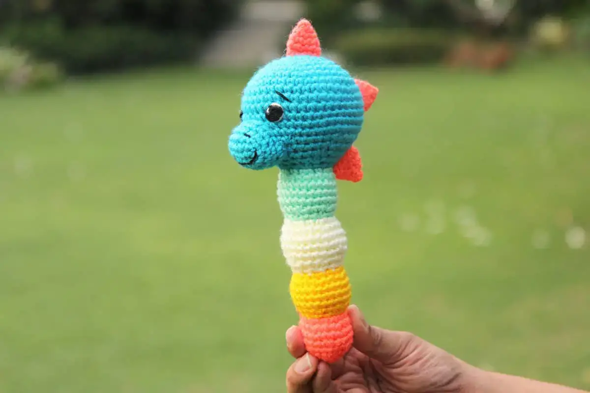 crochet baby rattle