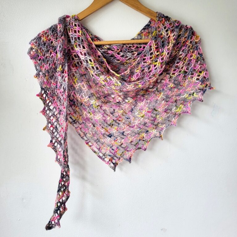 Easy Asymmetrical Crochet Lace Shawl: Free Pattern