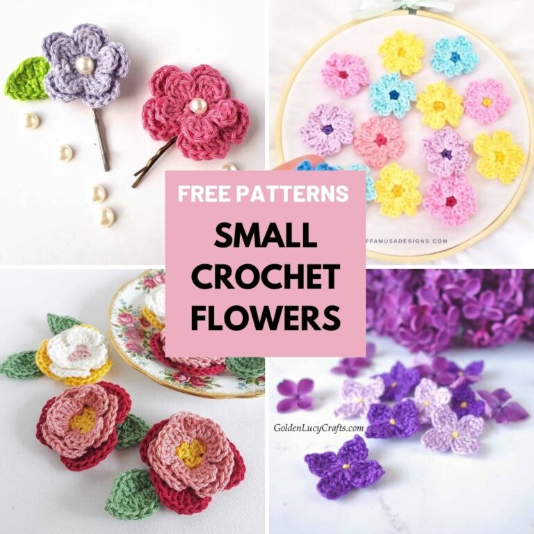 10 Free Crochet Small Flower Patterns for Beginners