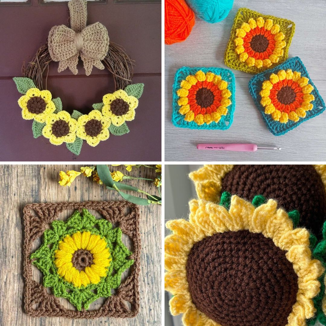 10 Stunning Sunflower Crochet Patterns