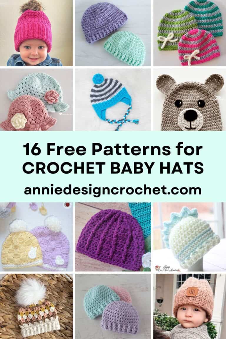 16 Free Crochet Baby Hat Patterns for Newborns to Toddlers - Annie ...