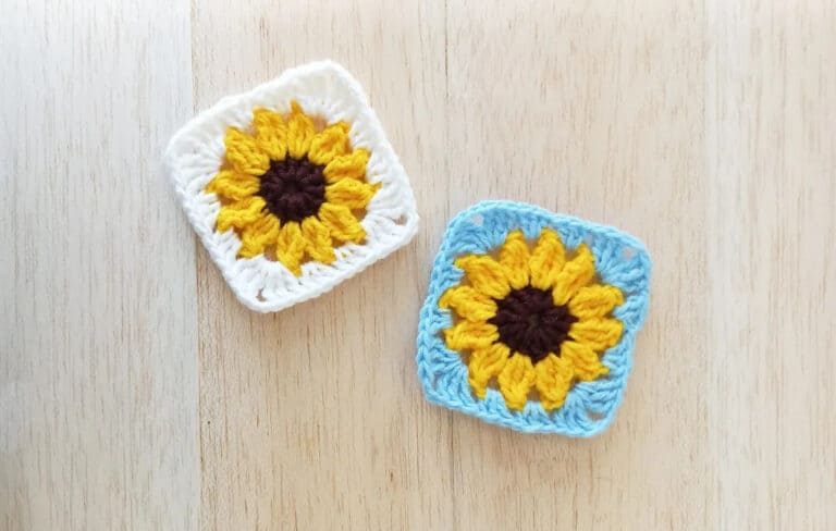 15 Cheerful Free Crochet Patterns for Sunflower Granny Squares - Annie ...