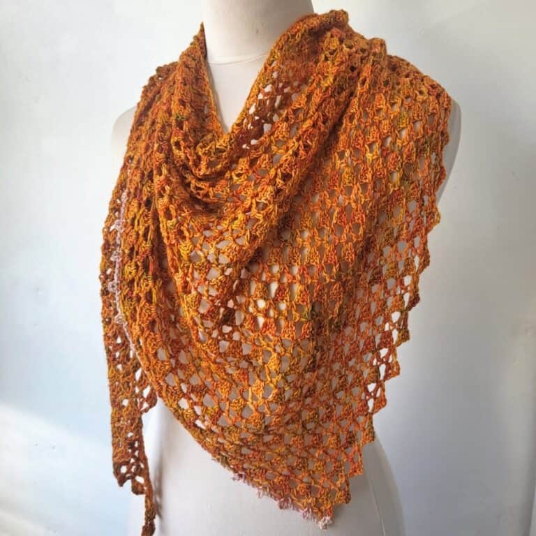Easy Crochet Lace Shawl - One Skein Pattern! - Annie Design Crochet