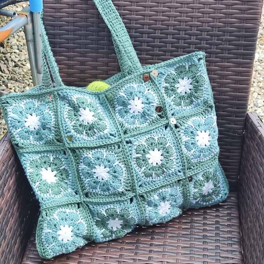 African Flower Tote Bag by Fosbas Designs