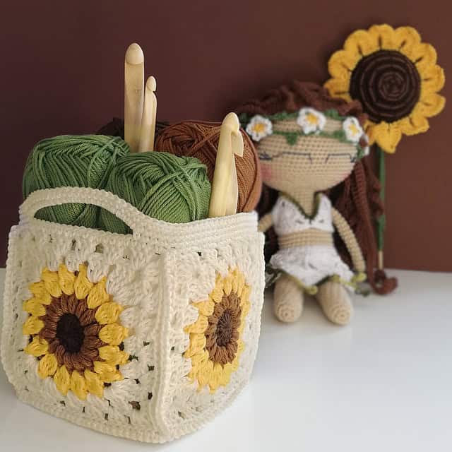 Sunflower Basket by Blaho Emese Zsuzsanna