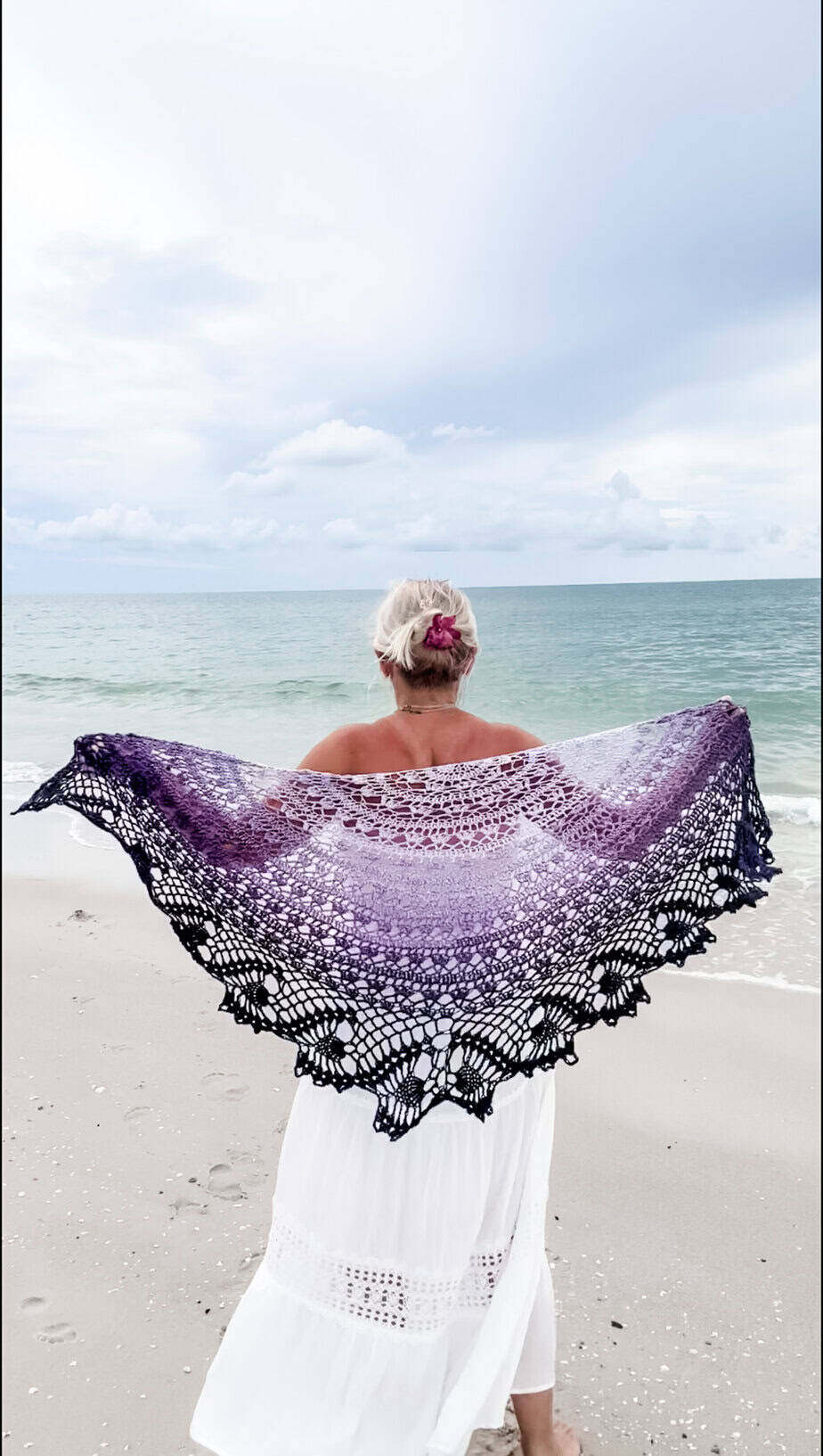 Moonstone Tide Shawl by Kristin Omdahl