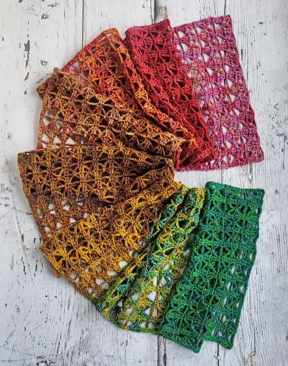 Bláithín - a crochet lacy scarf pattern free on the blog