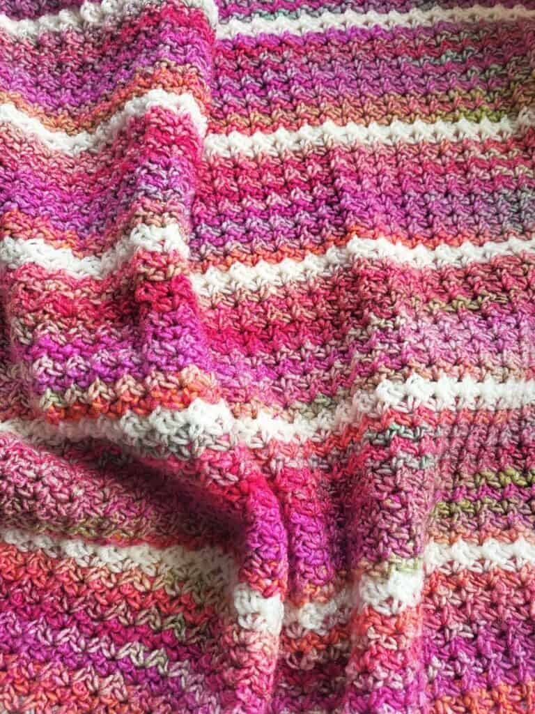 One Row Repeat Crochet Baby Blanket Pattern (Free) - Annie Design Crochet