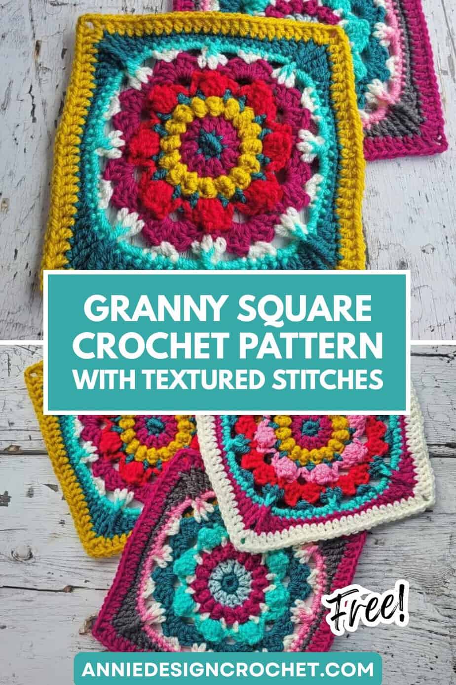 Pin the Granny Jewel crochet pattern on Pinterest