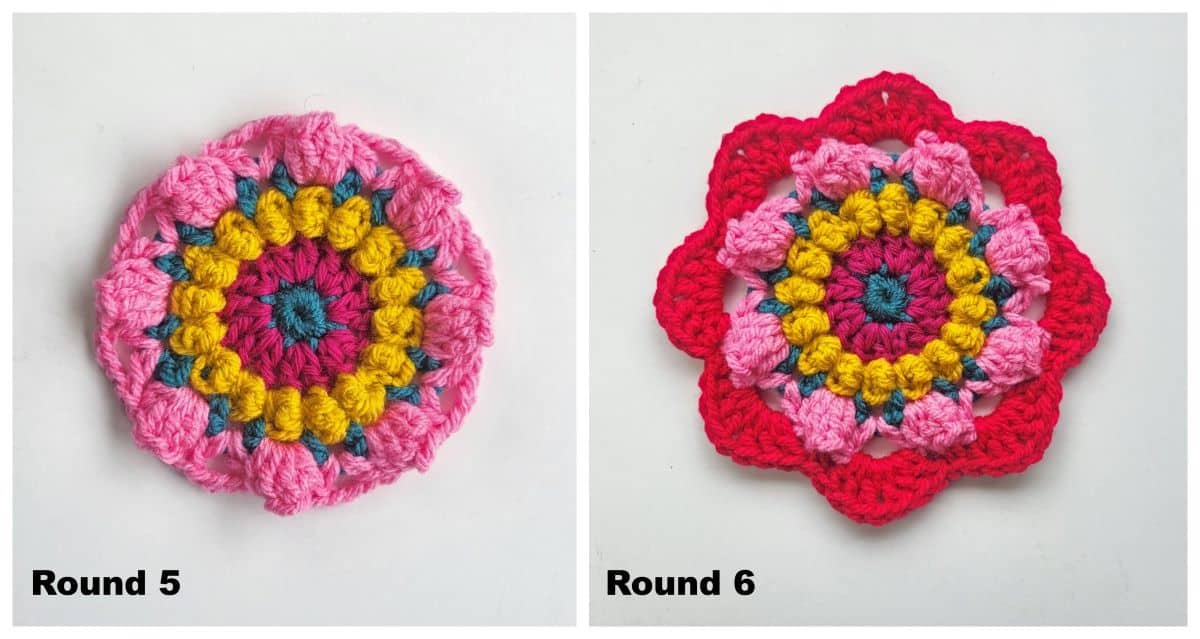 Granny Jewel Square rounds 5 and 6