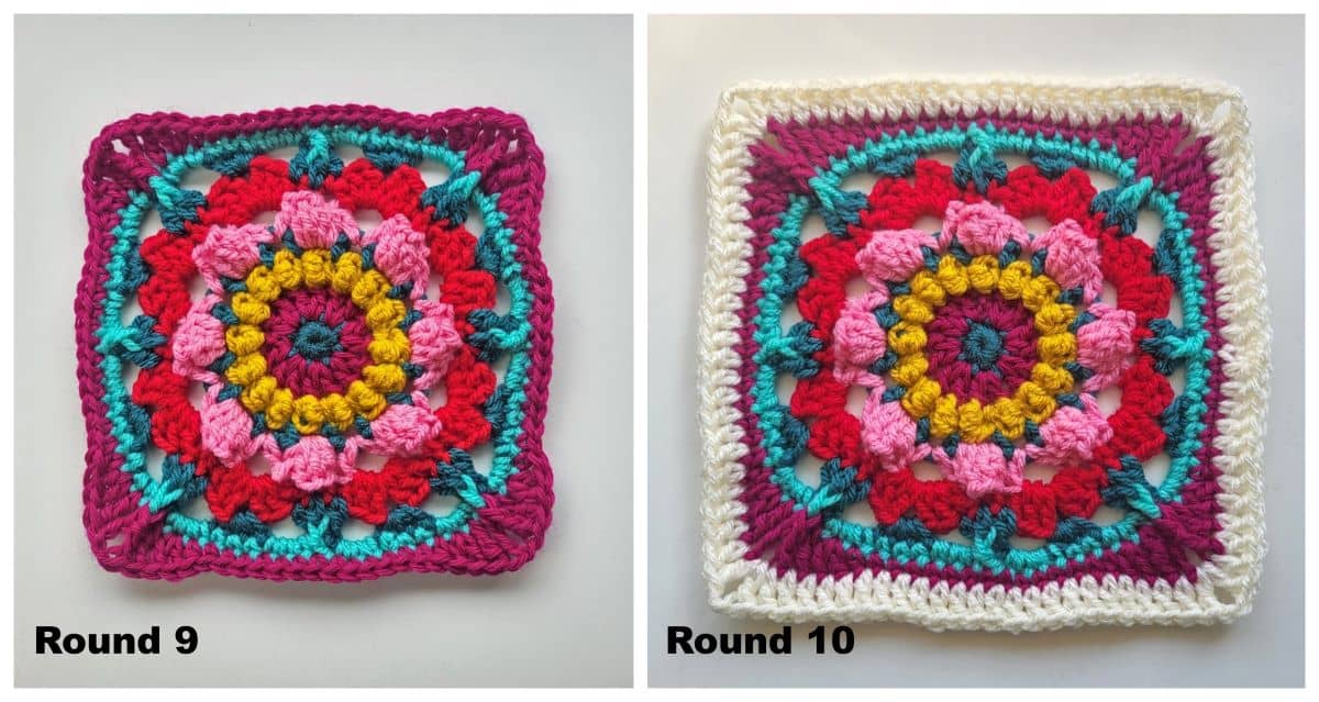 Granny Jewel Square rounds 9 and 10