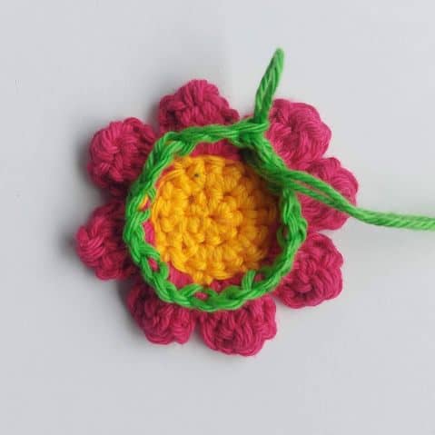 Flower Christmas tree - rounds 5