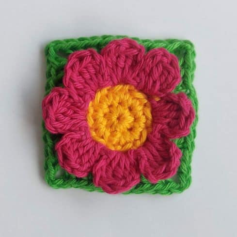 Flower Christmas tree - rounds 6
