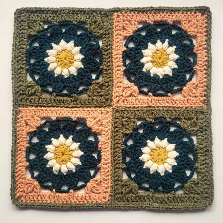 granny 12 inch afghan square